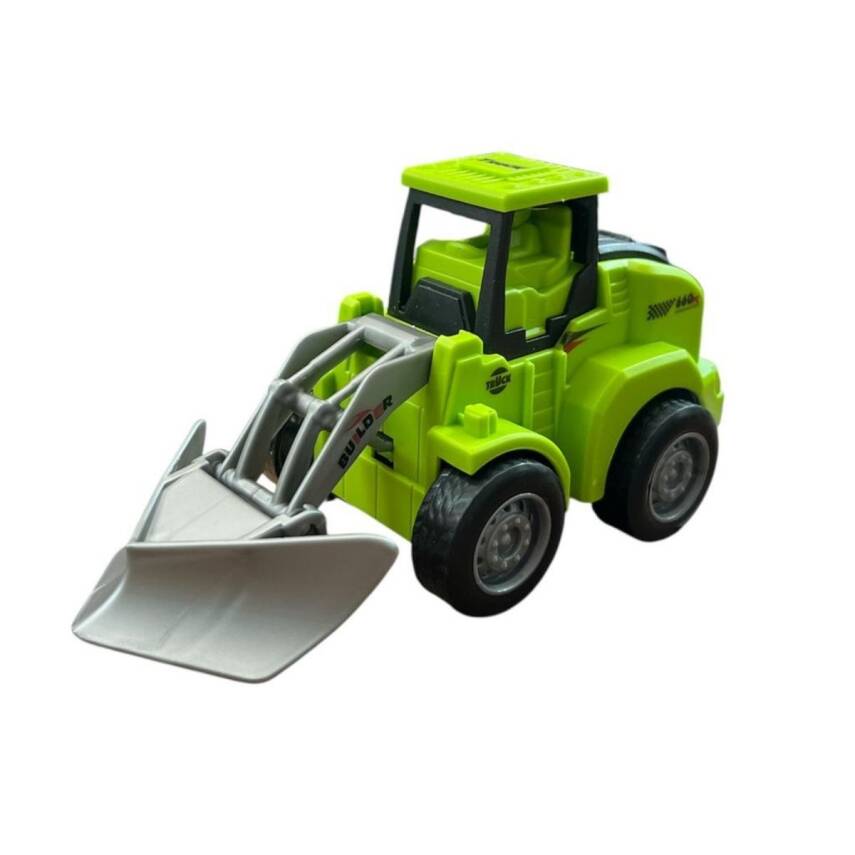 Asya Oyuncak Sürtmeli İş Makinesi 7756S-11-Yeşil Yol Açma Aracı - 1