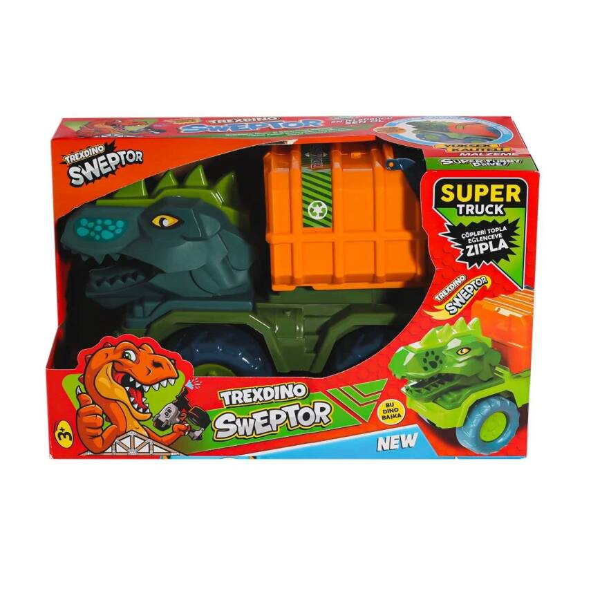 Asya Oyuncak Sweptor Dino Çöp Kamyonu - 1