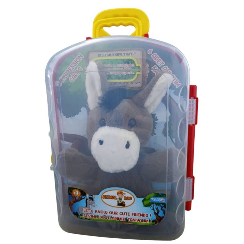 Asya Oyuncak Tekli Bavul Peluş Eşek Cese-10040 - 1