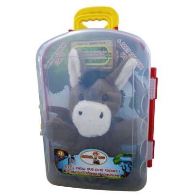 Asya Oyuncak Tekli Bavul Peluş Eşek Cese-10040