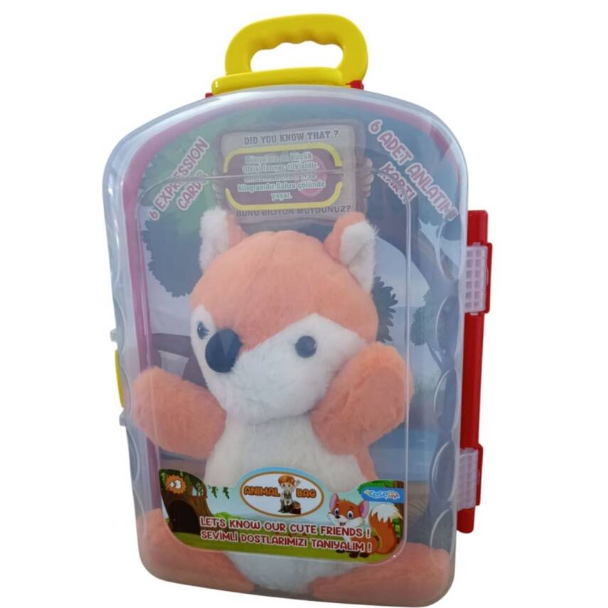 Asya Oyuncak Tekli Bavul Peluş Tilki Cese-10040 - 1