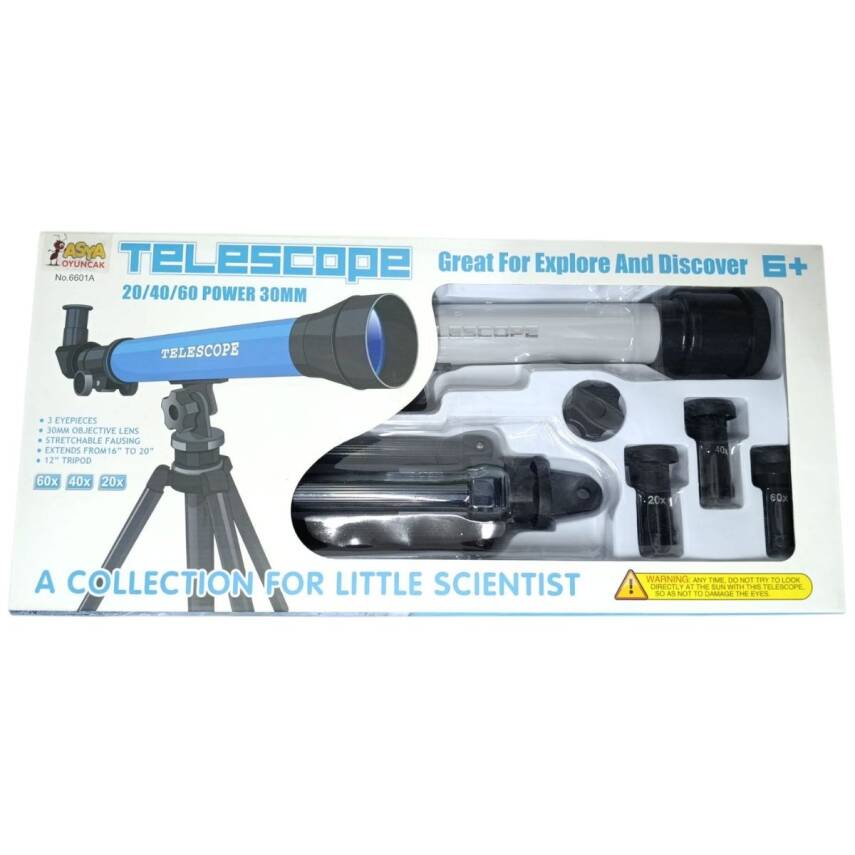 Asya Oyuncak Teleskop 19788-6601A-Gri - 1
