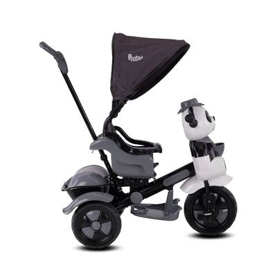 Babyhope 127 Little Panda Ebeveyn Kontrollü Tenteli Müzikli Tricycle Üç Teker Bisiklet-Gri - 2