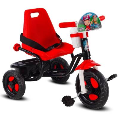 Babyhope Üçteker Prens Bisiklet 101-Kırmızı/Siyah