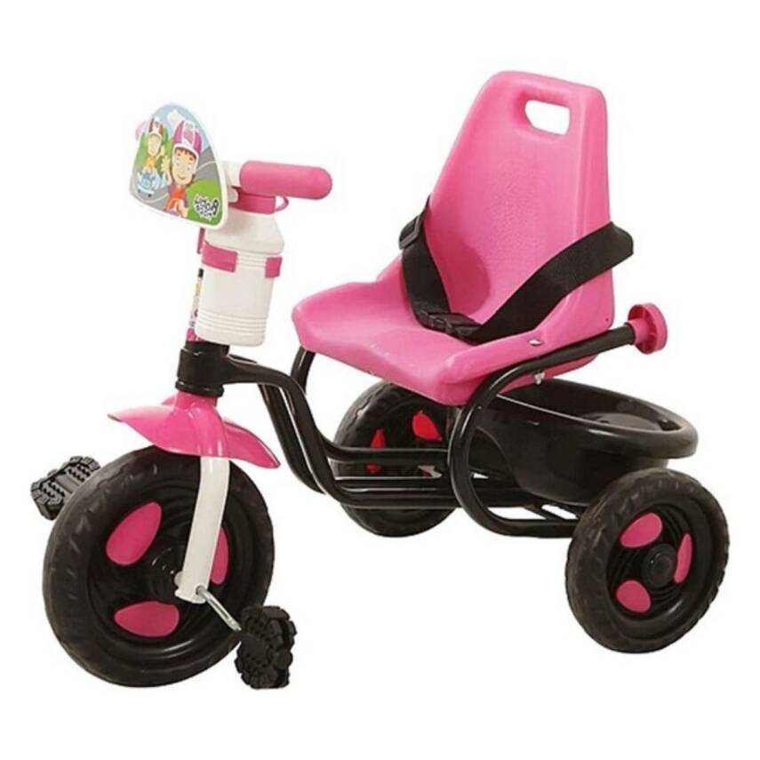 Babyhope Üçteker Prens Bisiklet 101-Pembe/Siyah - 1