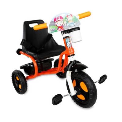 Babyhope Üçteker Prens Bisiklet 101-Turuncu/Siyah - 4