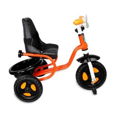 Babyhope Üçteker Prens Bisiklet 101-Turuncu/Siyah - 1