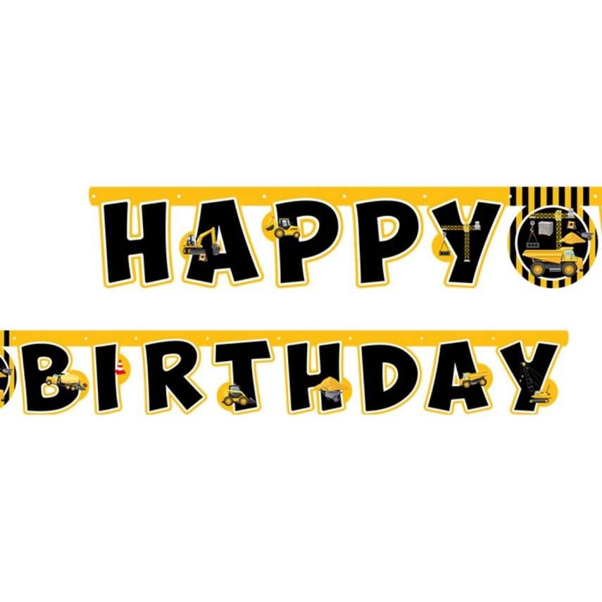 Balonevi İnşaat Happy Birthday Harf Set 2.10 mt - 1