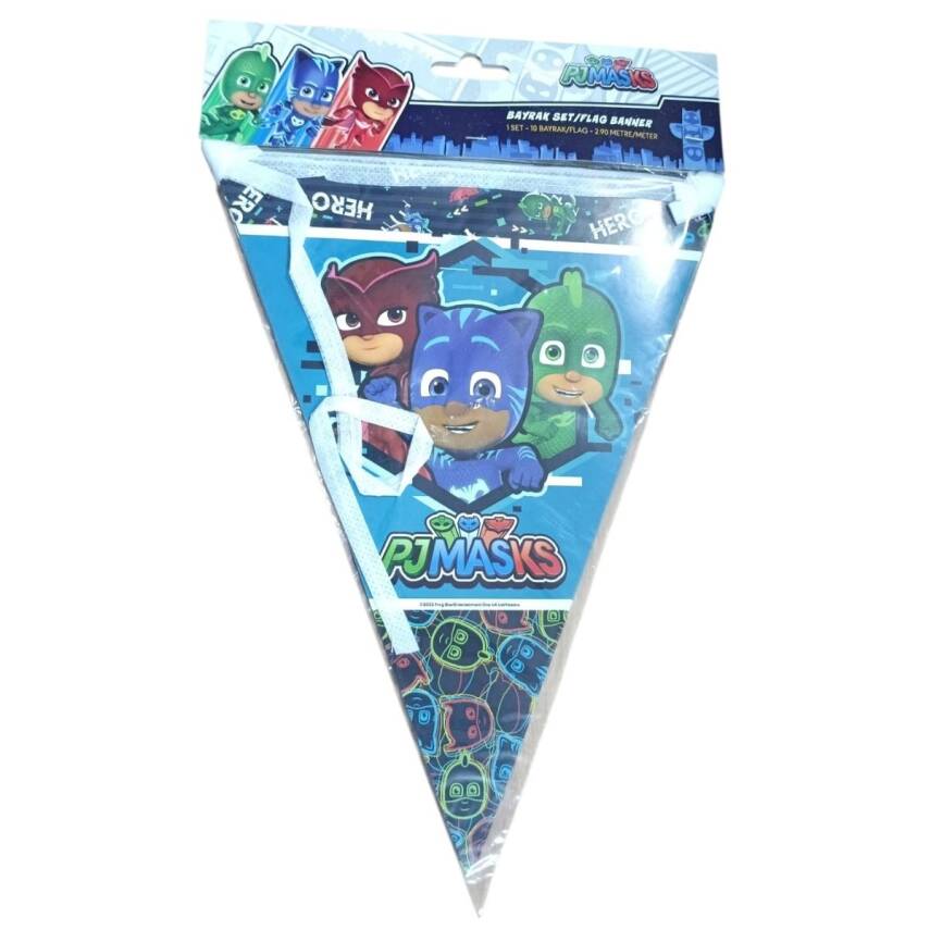 Balonevi Pj Masks Lisanslı Bayrak Seti 2.90cm 10 Bayrak - 1