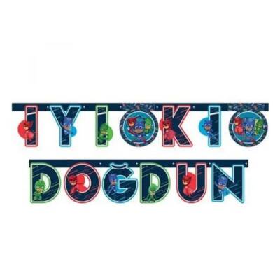 Balonevi Pj Masks Lisanslı İyi ki Doğdun Harf Set 2.00 mt