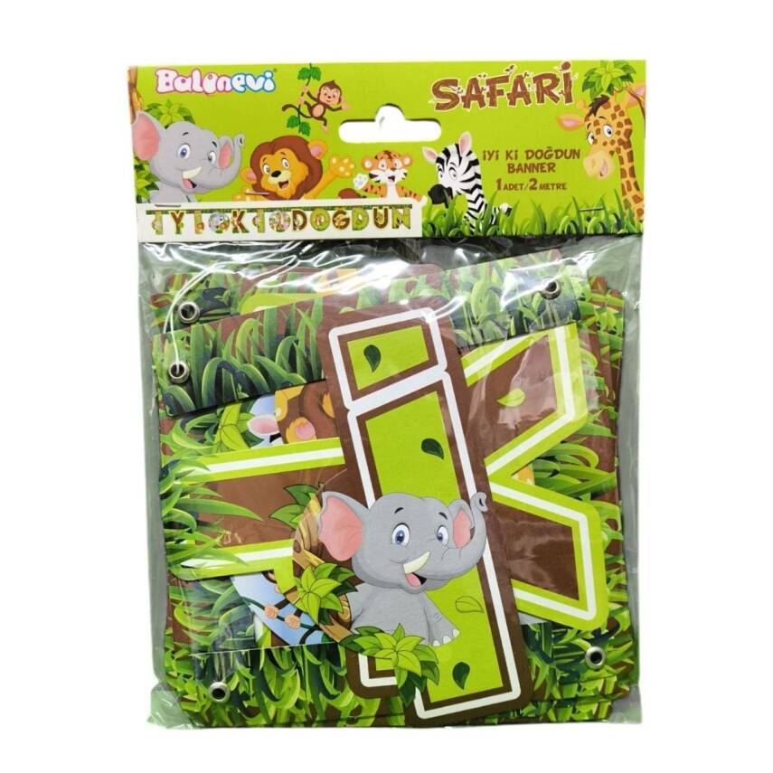 Balonevi Safari İyi Ki Doğdun Pankartı 8733 - 1