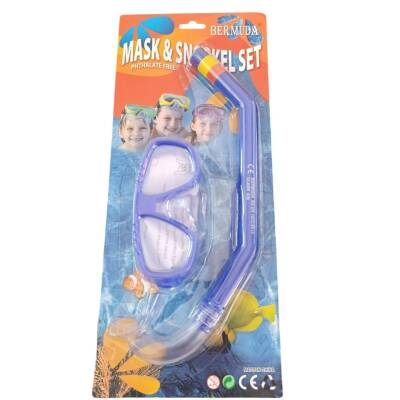 Bermuda Maske Şnorkel Set Ak409-150Bc-Mavi