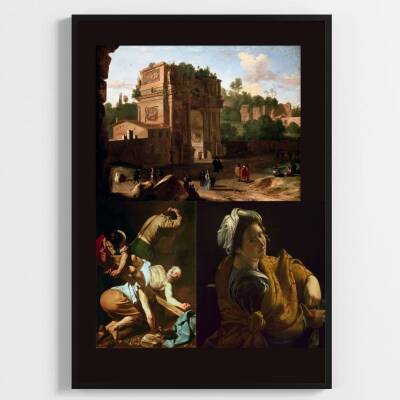 Besay Antik Sanatsal Duvar Posteri-Klasik Sanat Estetik Dekoratif A2 Çerçevesiz