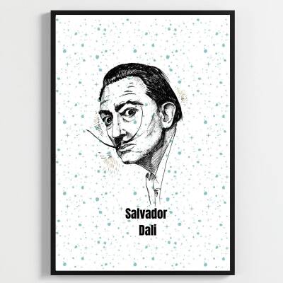 Besay Dali Sürreal Sanat Duvar Posteri-Modern Sanat Estetik Dekoratif A2 Çerçevesiz