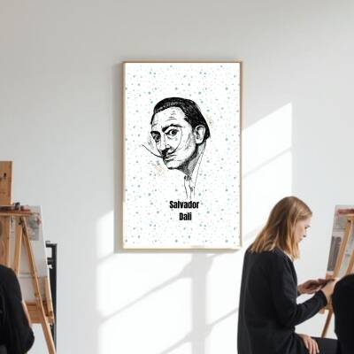 Besay Dali Sürreal Sanat Duvar Posteri-Modern Sanat Estetik Dekoratif A2 Çerçevesiz - 2