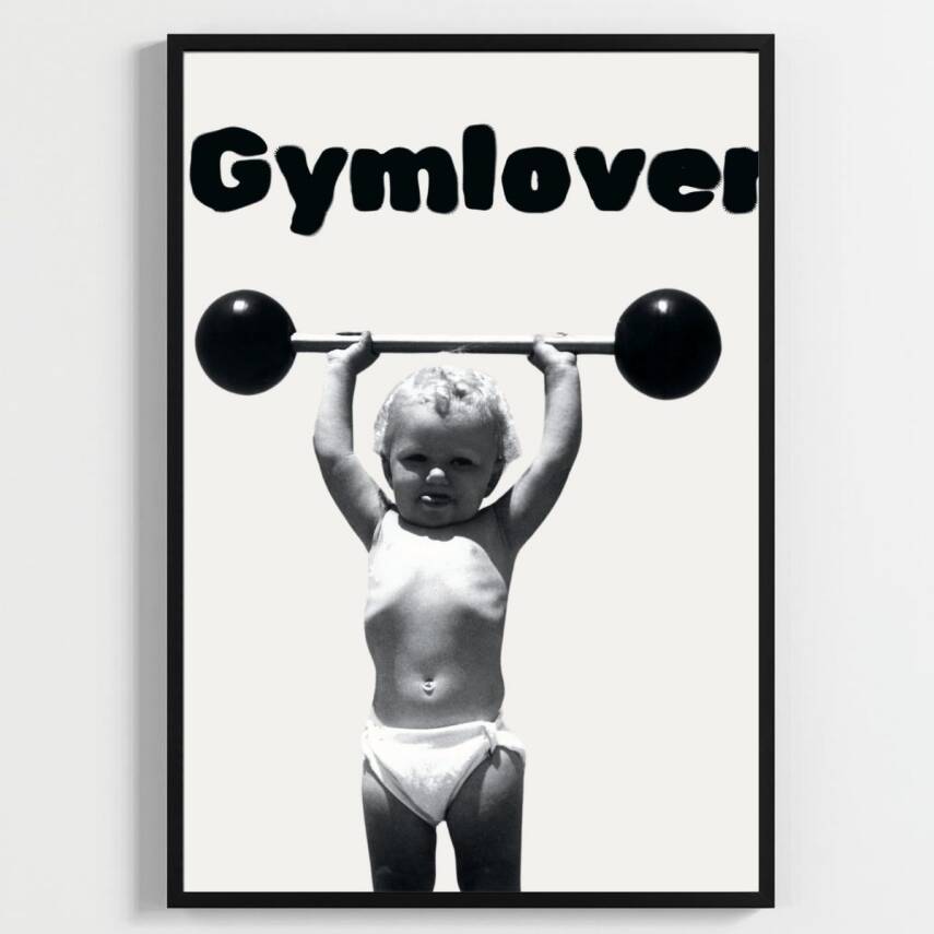 Besay Gym Lover Fitness Motivasyon Duvar Posteri-Eğlenceli Modern Dekoratif A2 Çerçevesiz - 1