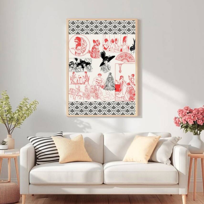 Besay Retro Vintage Duvar Posteri-Klasik Sanat-Estetik Dekoratif A2 Çerçevesiz - 3