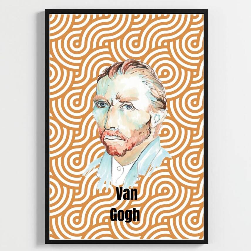 Besay Van Gogh Duvar Posteri-Klasik Sanat Estetik Dekoratif A2 Çerçevesiz - 2