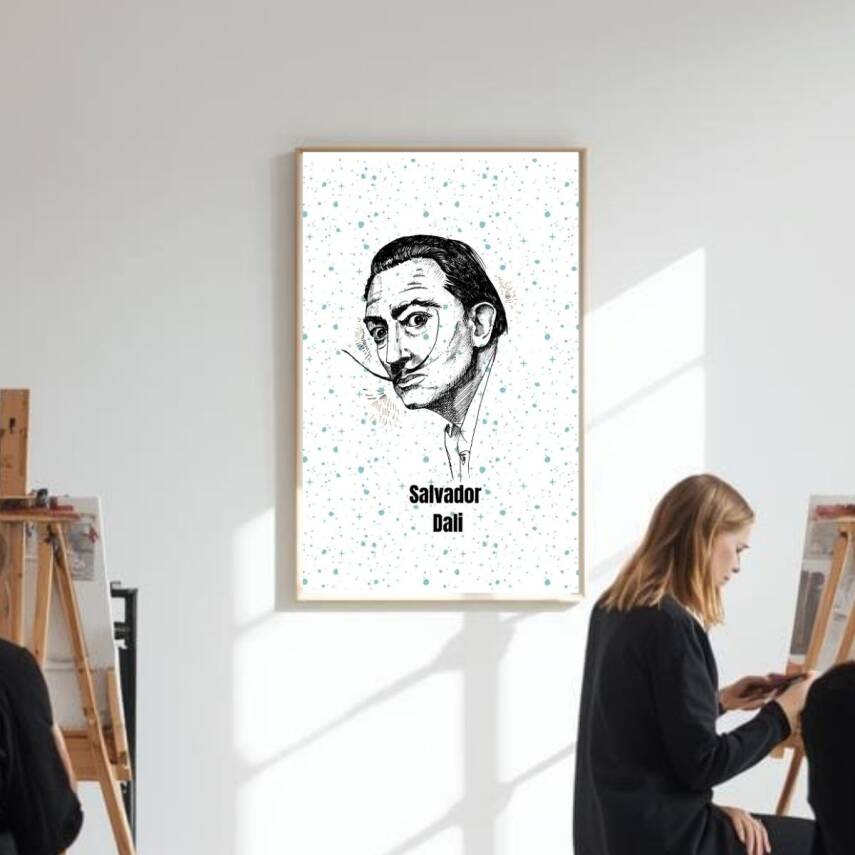 Besay Dali Sürreal Sanat Duvar Posteri-Modern Sanat Estetik Dekoratif A3 Çerçevesiz - 2
