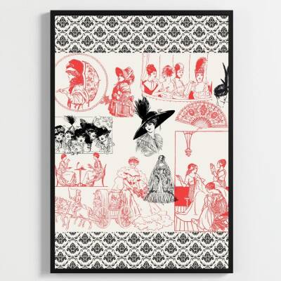 Besay Retro Vintage Duvar Posteri-Klasik Sanat-Estetik Dekoratif A3 Çerçevesiz - 2
