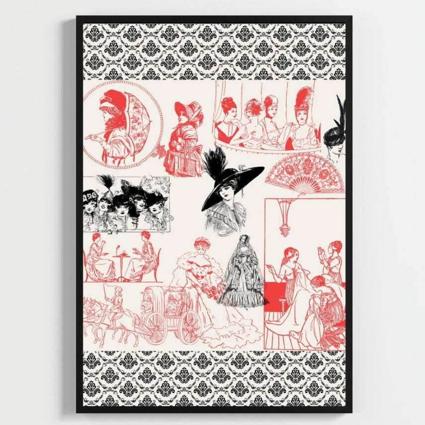 Besay Retro Vintage Duvar Posteri-Klasik Sanat-Estetik Dekoratif A3 Çerçevesiz - 2