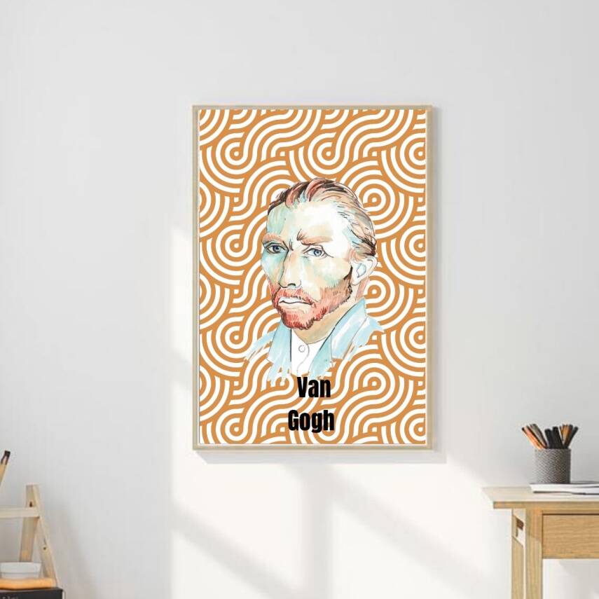 Besay Van Gogh Duvar Posteri-Klasik Sanat Estetik Dekoratif A3 Çerçevesiz - 3