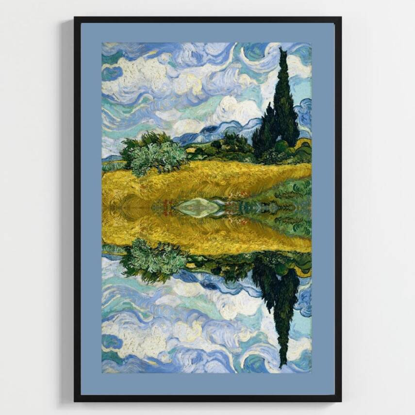 Besay Yansıma Duvar Posteri-Modern Sanat Estetik Dekoratif A3 Çerçevesiz - 1