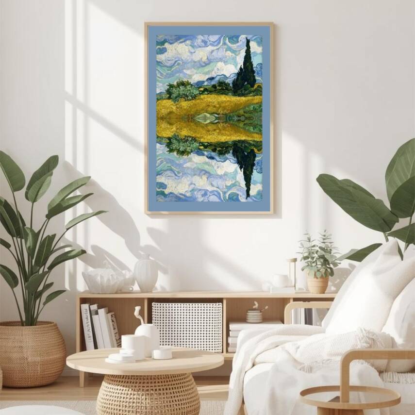 Besay Yansıma Duvar Posteri-Modern Sanat Estetik Dekoratif A3 Çerçevesiz - 2