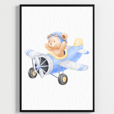 "Besay Hoş Geldin Bebek | ""It'S A Boy"" Temalı Çocuk Odası Dekorasyonu | Yeni Doğan Hediyesi Sulu Boya Poster | 3'Lü Set A2 Çe - 2