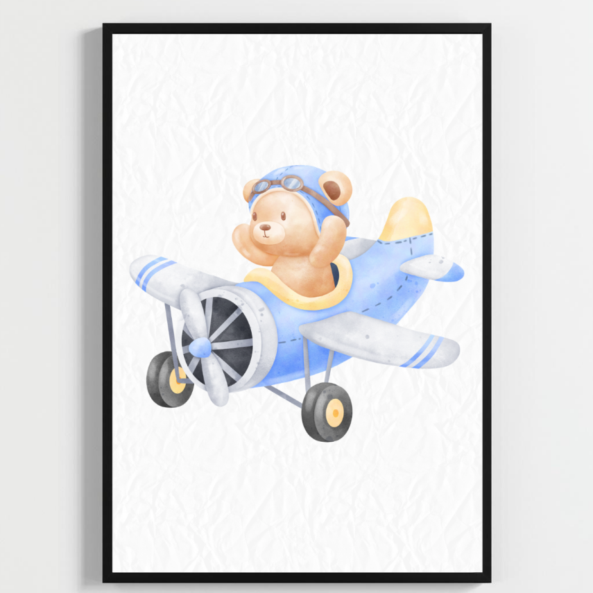 "Besay Hoş Geldin Bebek | ""It'S A Boy"" Temalı Çocuk Odası Dekorasyonu | Yeni Doğan Hediyesi Sulu Boya Poster | 3'Lü Set A3 Çe - 2