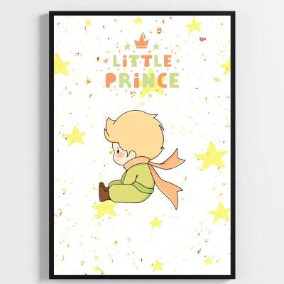 Besay Küçük Prens | Bebek Ve Çocuk Odası Duvar Dekorasyonu | İkonik Gül Ve Tilki Temalı Çocuk Posteri | 3'Lü Set A3 Çerçevesiz