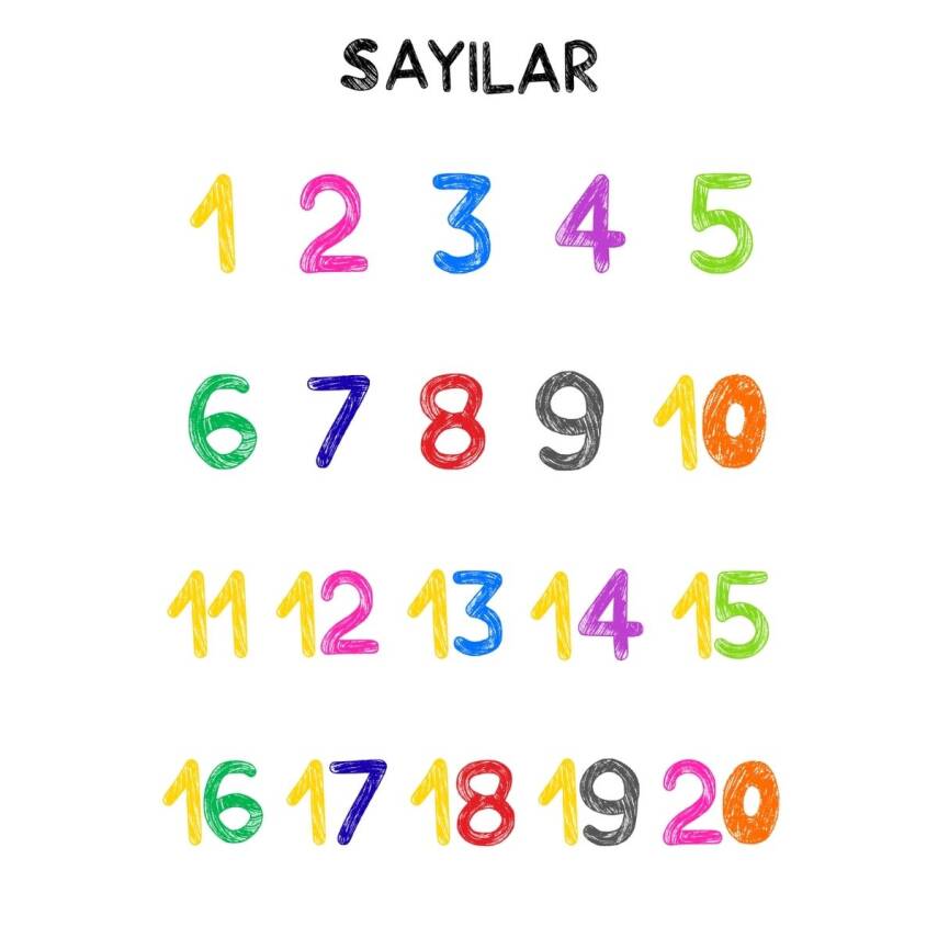Besay Okul Öncesi Türkçe Eğitim Poster Seti 12'Li A3 Çerçevesiz - 6