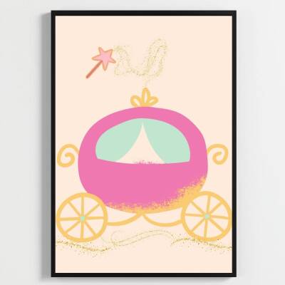 Besay Prensesin Sihri Çocuk Odası Posteri–Dekoratif 3lü Set A3 Çerçevesiz - 3