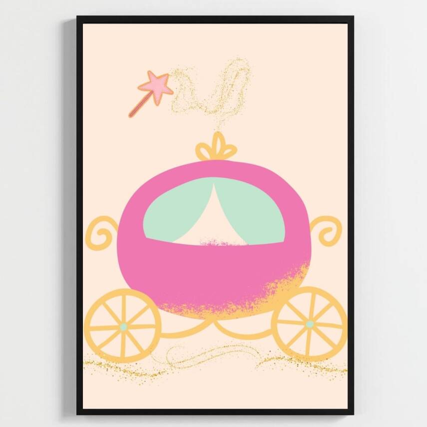 Besay Prensesin Sihri Çocuk Odası Posteri–Dekoratif 3lü Set A4 Çerçevesiz - 3