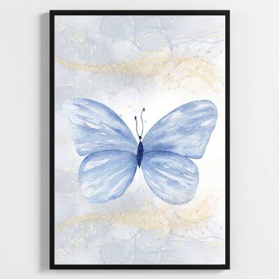 Besay Rüya Kelebekler Serisi Çocuk Odası Posteri–Dekoratif 3lü Set A4 Çerçevesiz - 2