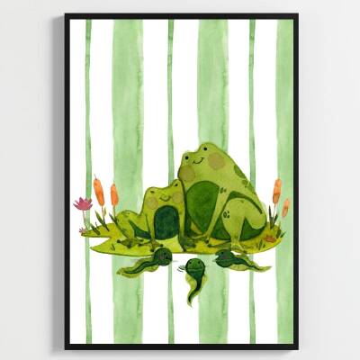 Besay Sevgi Bağı:Sarılan Minik Dostlar Serisi Çocuk Odası Posteri–Dekoratif 3lü Set A2 Çerçevesiz - 3