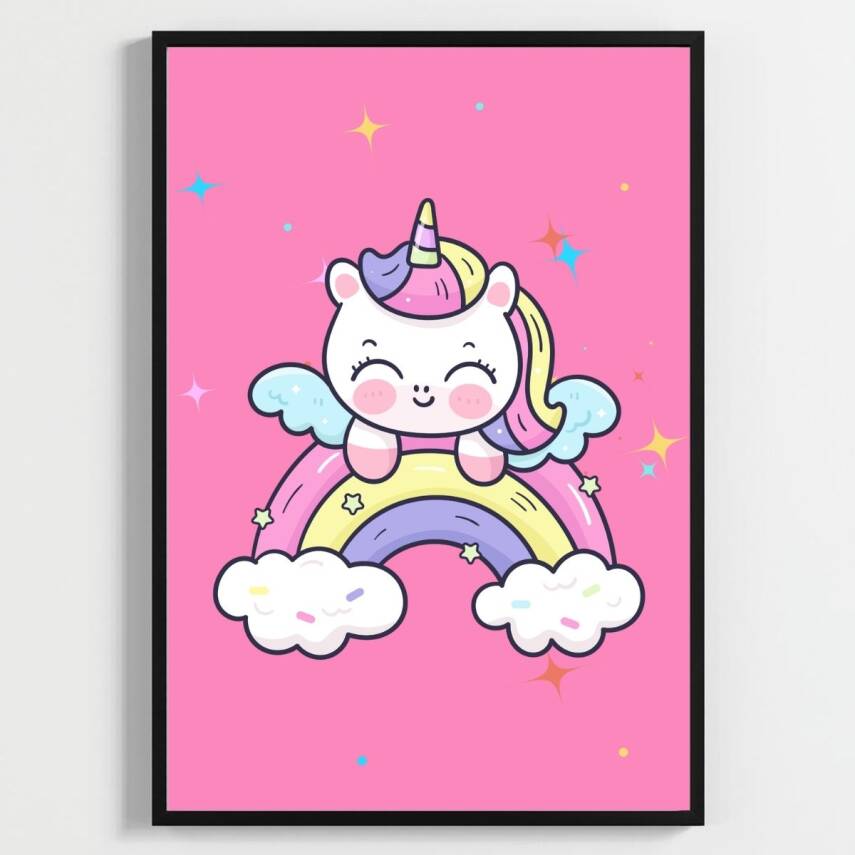 Besay Unicorn Dream Çocuk Odası Posteri–Dekoratif 3lü Set A4 Çerçevesiz - 3