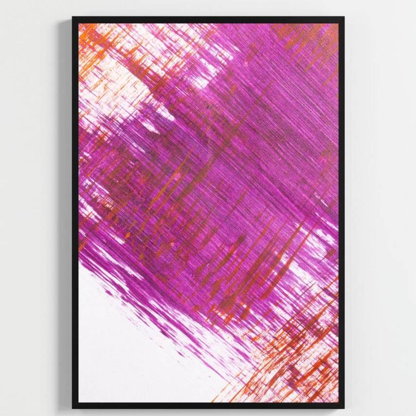 Besay Yüzler Ve İzler | Modern Salon Duvar Dekorasyonu | Kırmızı Pop Art Kadın Posteri | 3'Lü Set A4 Çerçevesiz - 3
