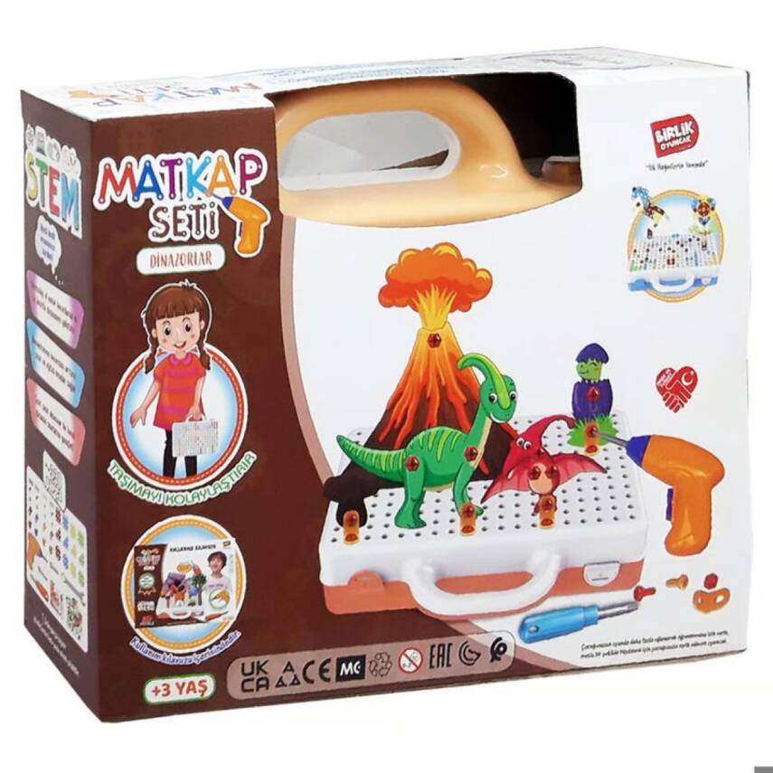 Birlik Oyuncak 3d Matkap Seti Sök Tak Dinozorlar Urt014-004 - 2