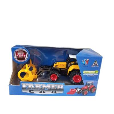 Birlik Oyuncak Çekbırak Metal Dozer Traktör 8004-1 - 2