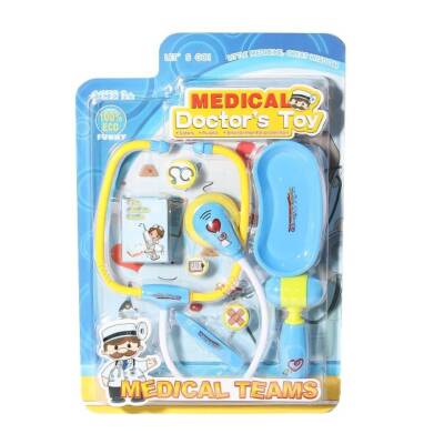 Birlik Oyuncak Kartelada Işıklı Sesli Doktor Seti Mavi 66001C-23
