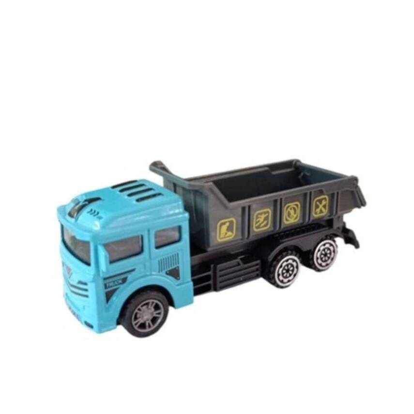 Birlik Oyuncak Sürtmeli Metal Asorti İş Kamyonu 669-65-Mavi - 1