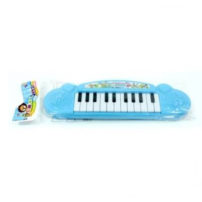 Can Ali Toys İlk Elektronik Piyanom Pilli Küçük Piyano Cnl-6180-Mavi