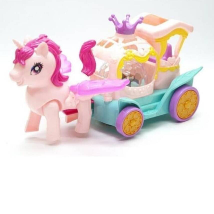 Can Ali Toys Pilli Işıklı Sesli Fayton JD193-3A - 2