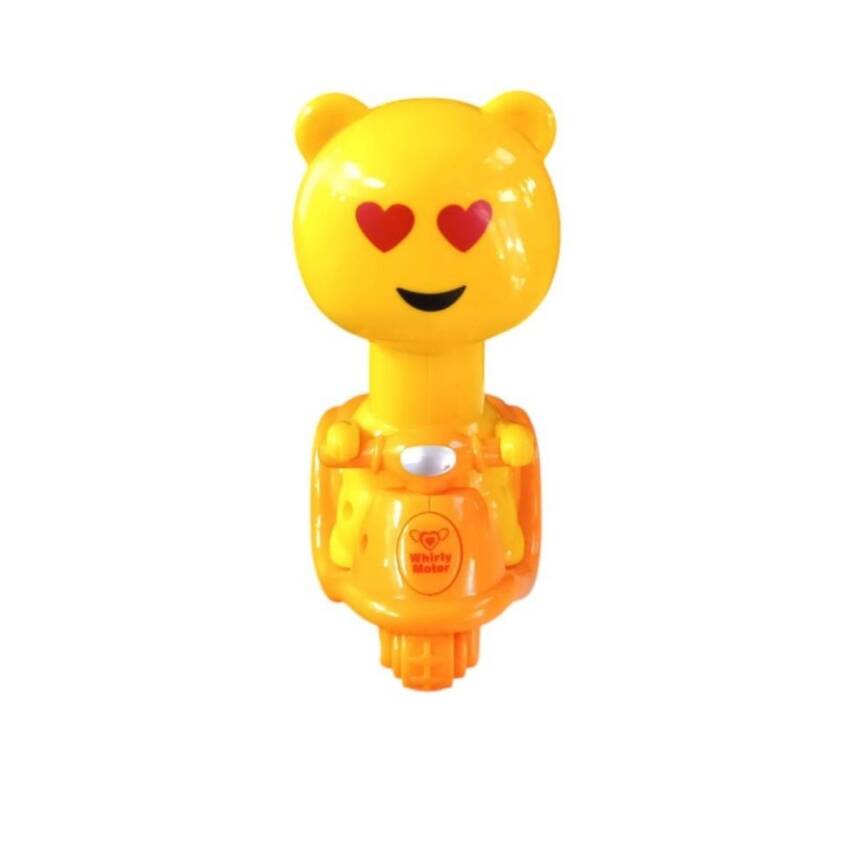 Can Ali Toys Sarı Emoji Kafalı Bas Git Motor Cnl-5555-Turuncu - 1