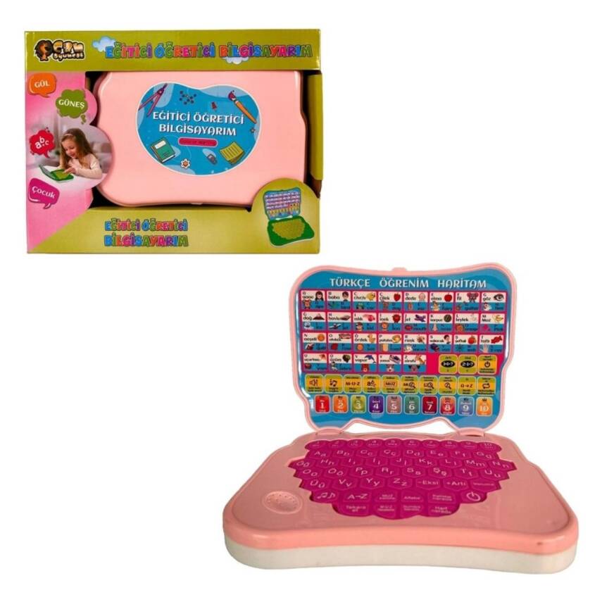 Can Oyuncak Kutulu Türkçe Laptop Cn1921-Pembe - 2