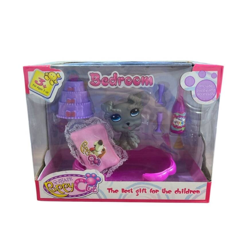 Can Oyuncak Puppy Club Sevimli Köpekçikler Oyun Seti Cl2101-1-12-Gri - 1