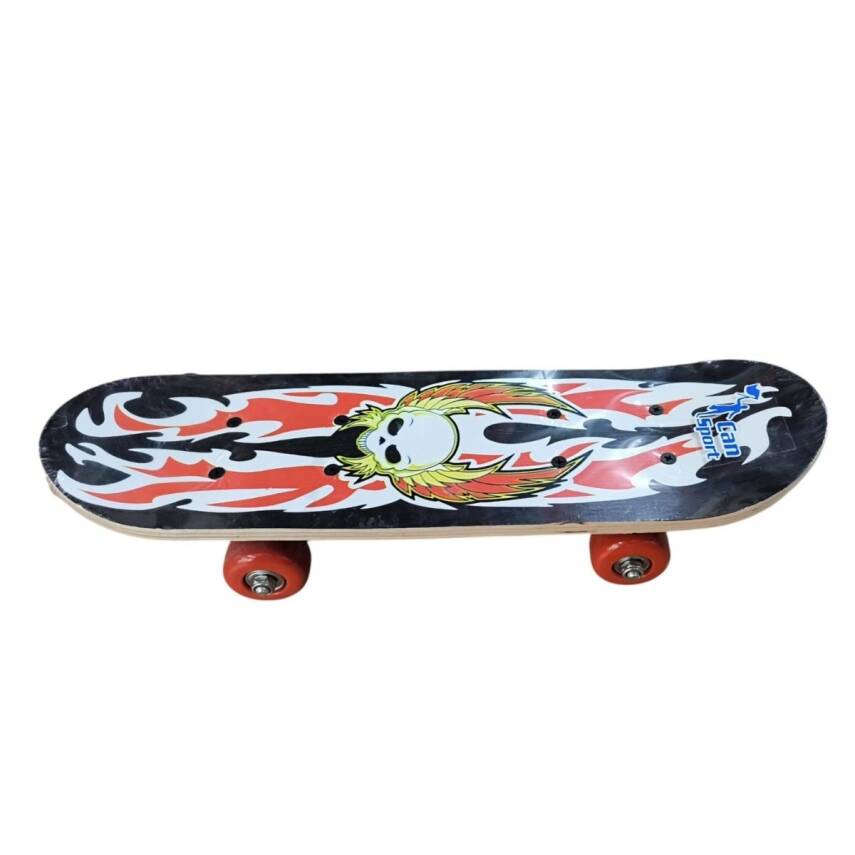 Can Sport 44 Cm Desenli Küçük Kaykay BSK-1705-Kırmızı - 1