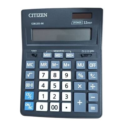 Citizen CDB-1201 BK Büyük Boy Hesap Makinası