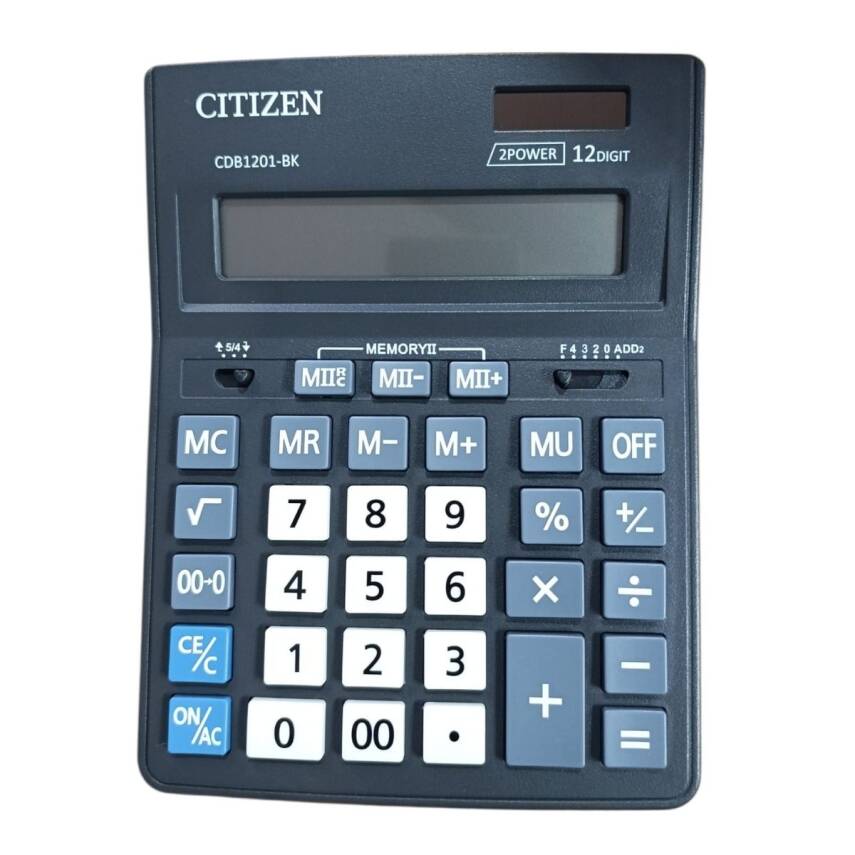Citizen CDB-1201 BK Büyük Boy Hesap Makinası - 1